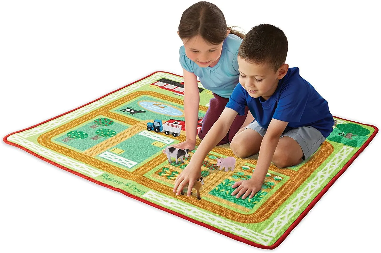 Melissa & Doug 19425 Around the Barnyard Farm Animals Rug
