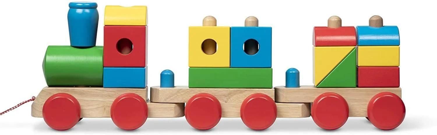Melissa & Doug 40544  Wooden Classic Jumbo Stacking Train