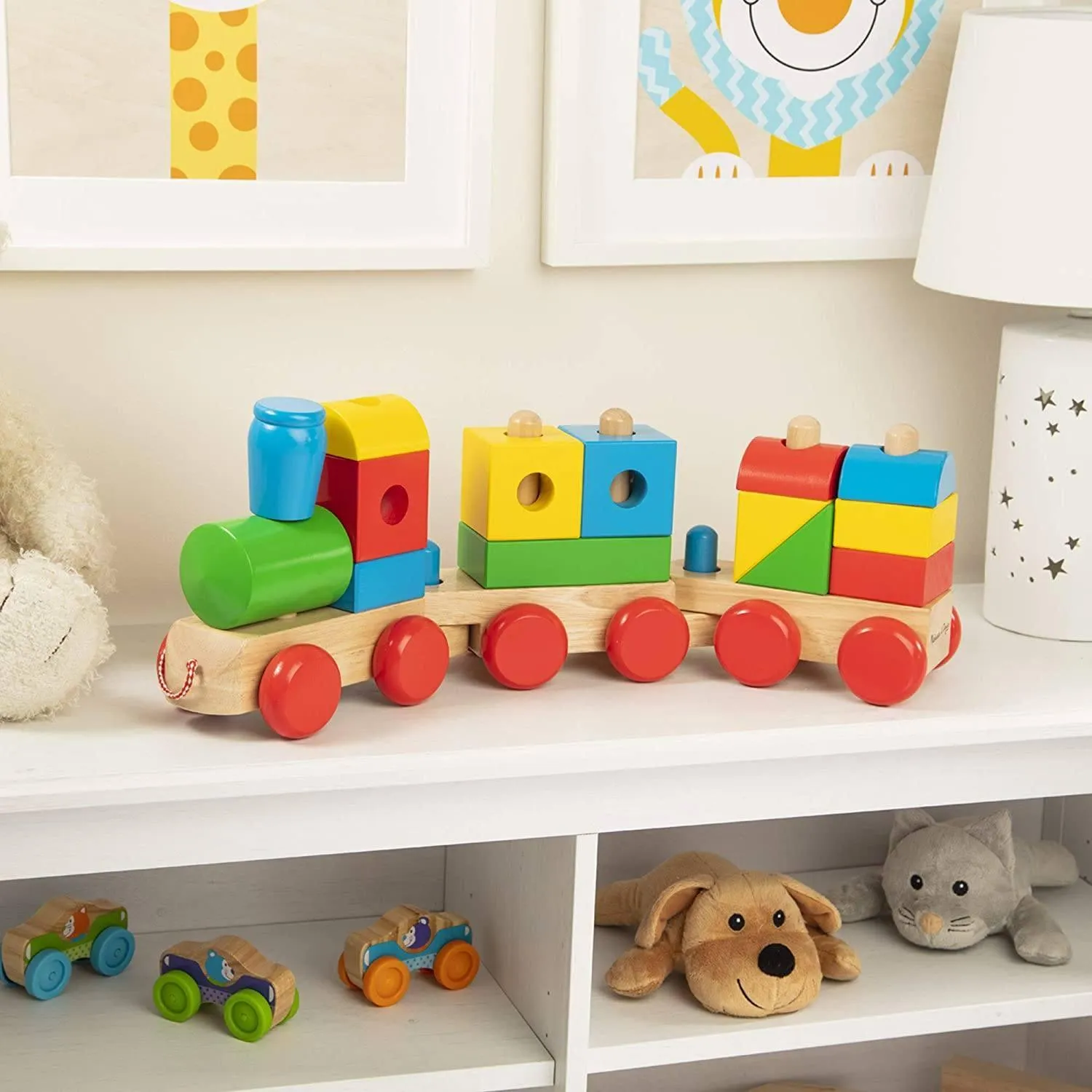 Melissa & Doug 40544  Wooden Classic Jumbo Stacking Train