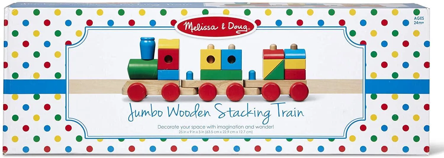 Melissa & Doug 40544  Wooden Classic Jumbo Stacking Train