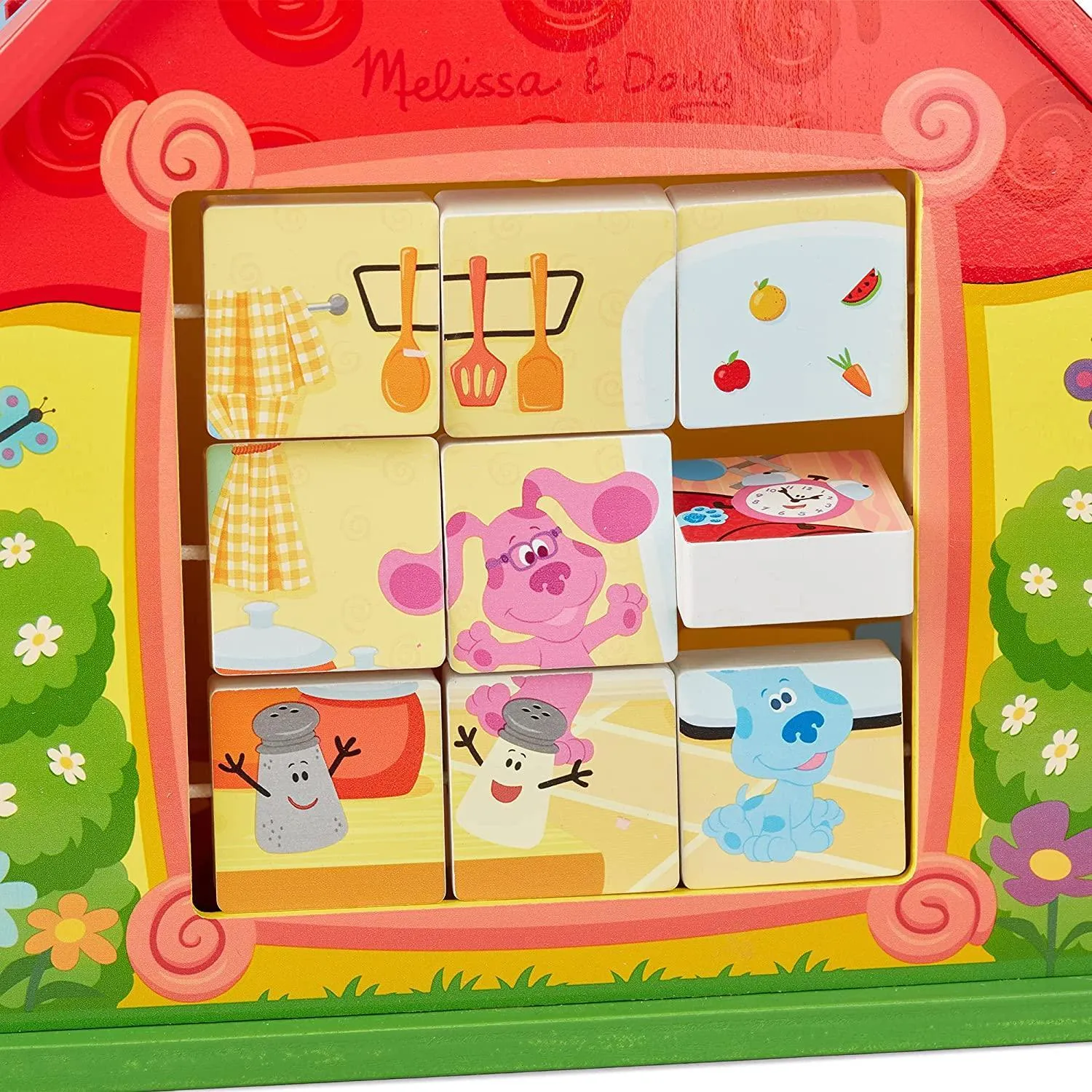 Melissa & Doug Blues Clues & You Wooden Take-Along House