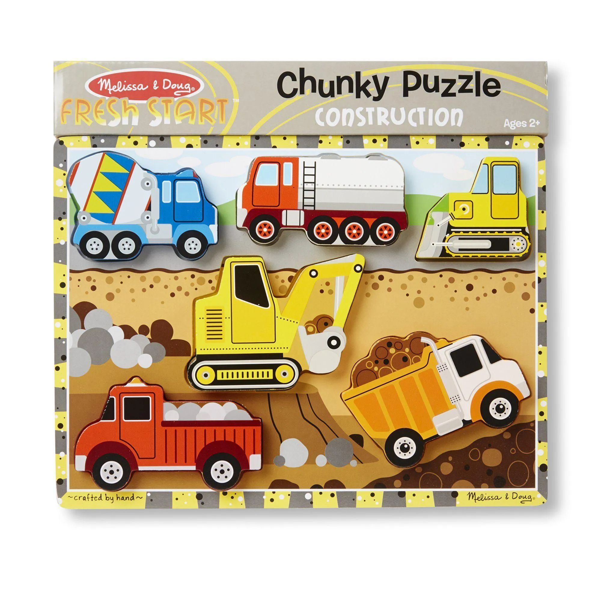 Melissa & Doug Construction Chunky Puzzle - 6 Pieces