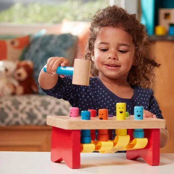 Melissa & Doug Deluxe Pounding Bench Toddler Toy