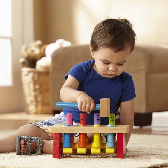 Melissa & Doug Deluxe Pounding Bench Toddler Toy