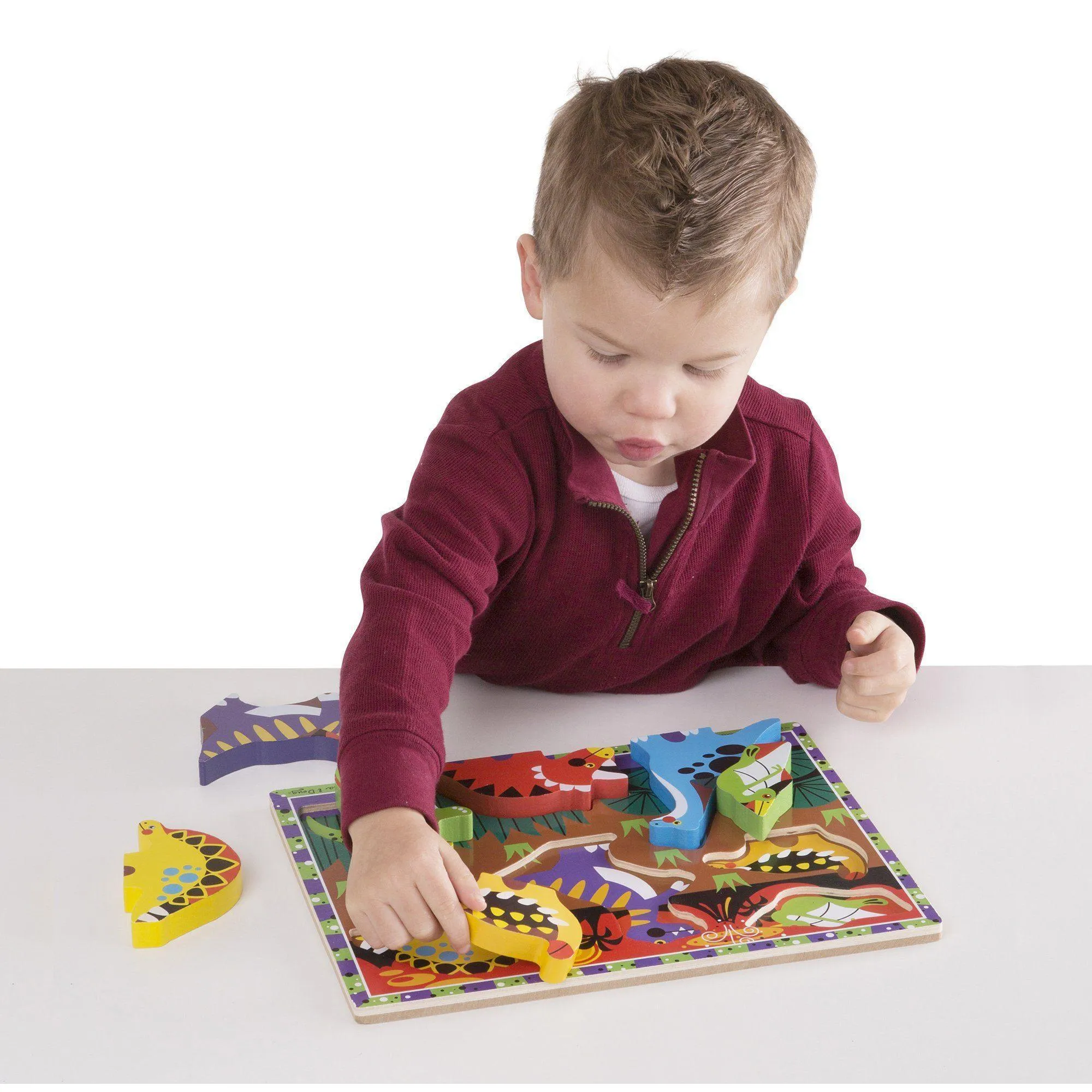 Melissa & Doug Dinosaurs Chunky Puzzle - 7 Pieces