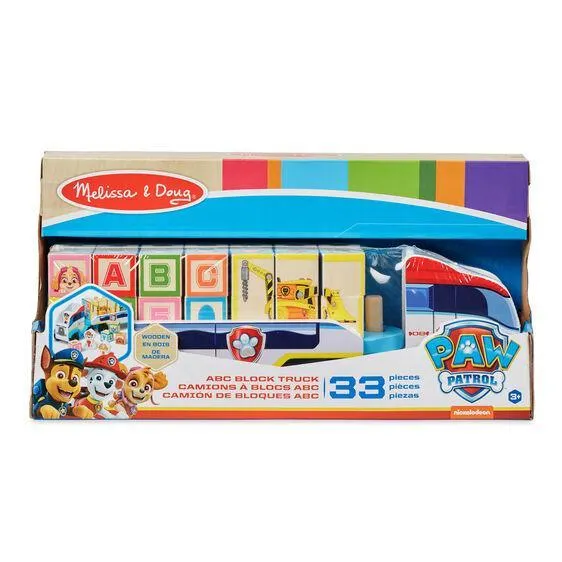 Melissa & Doug PAW Patrol Wooden ABC Block Truck