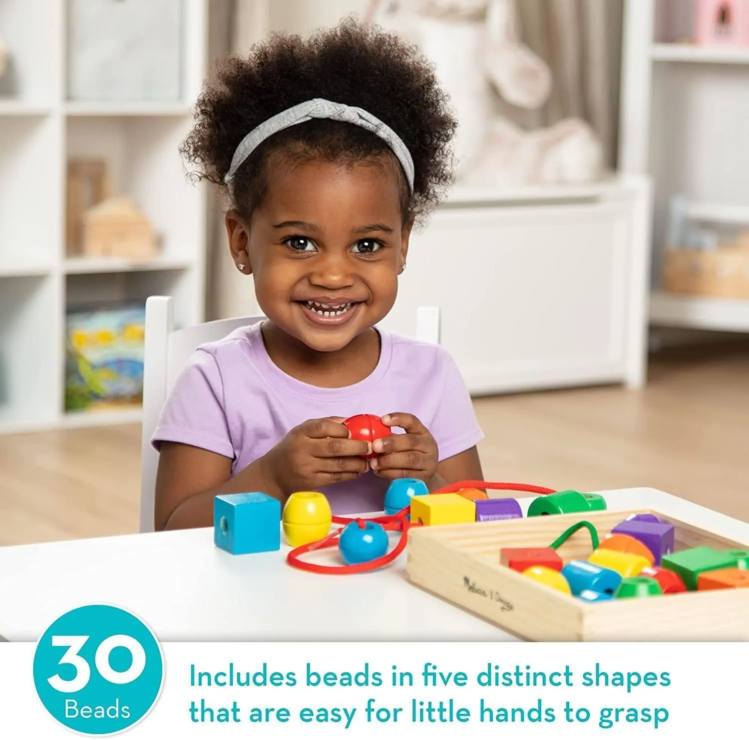 Melissa & Doug Primary Lacing Beads