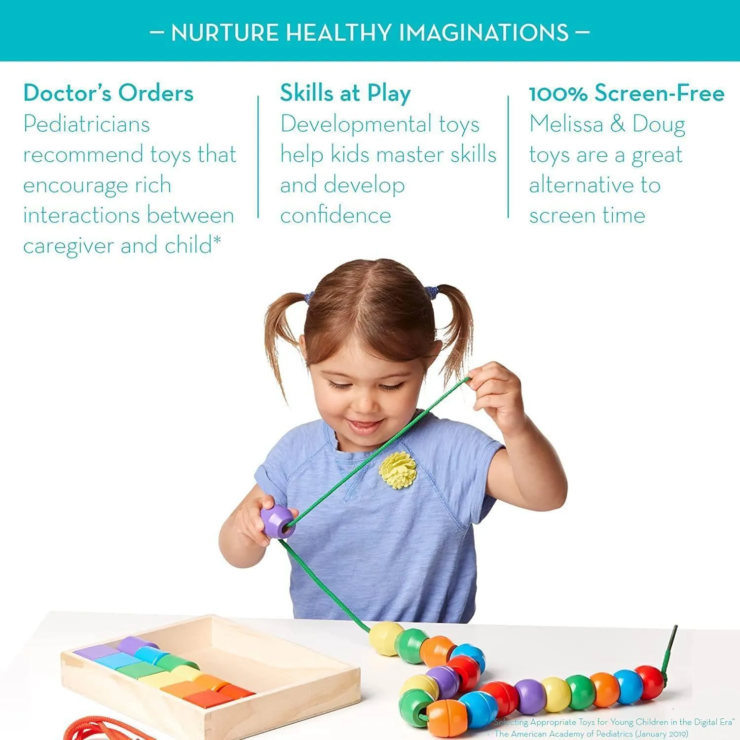 Melissa & Doug Primary Lacing Beads