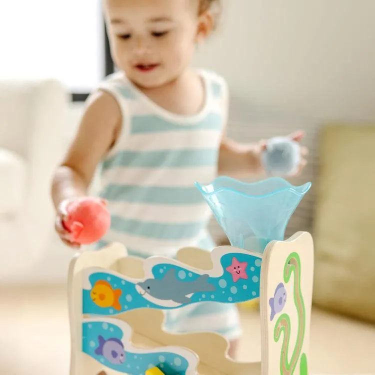 Melissa & Doug Rollables Wooden Ocean Slide