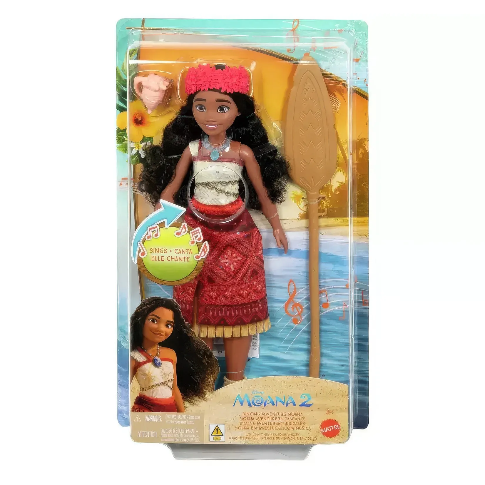 Moana 2 Singing Adventure Moana Doll & Accessories
