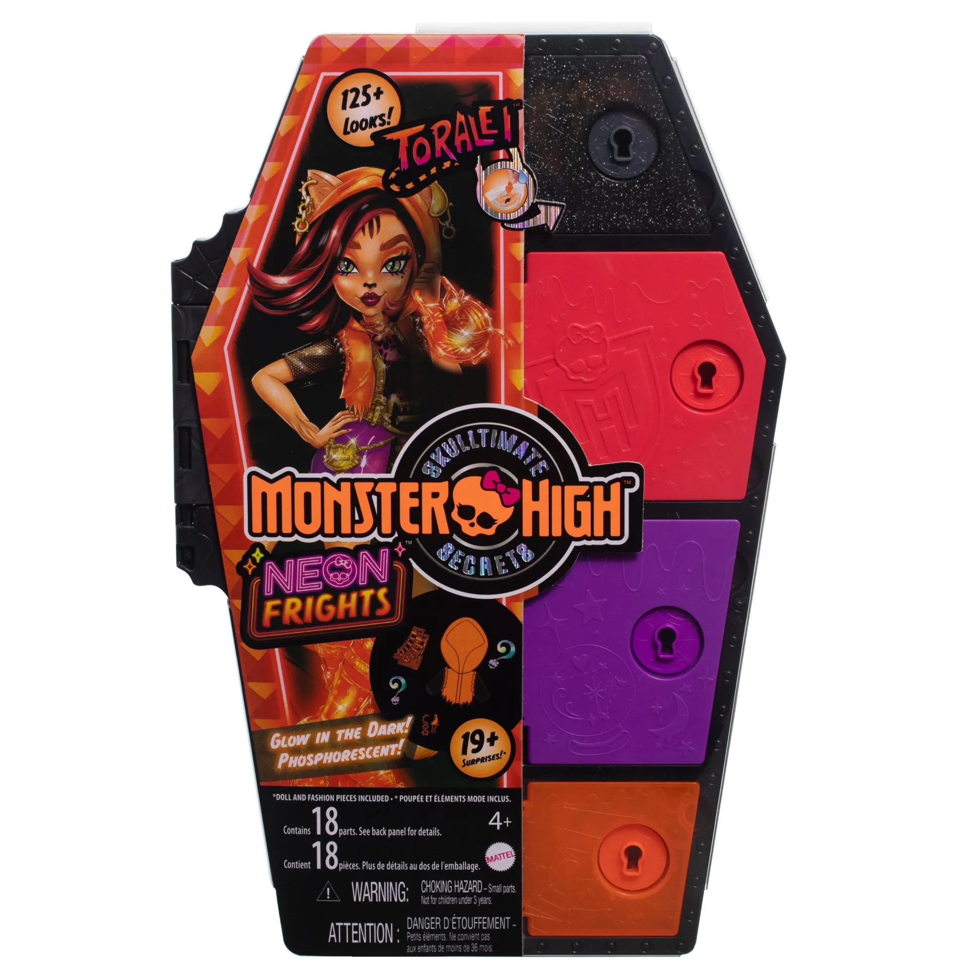 Monster High Skulltimate Secrets Neon Frights Doll - Toralei