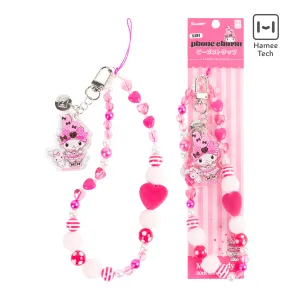 My Melody 50th Anniversary Beaded Charm Mobile Phone Wrist Strap SANRIO