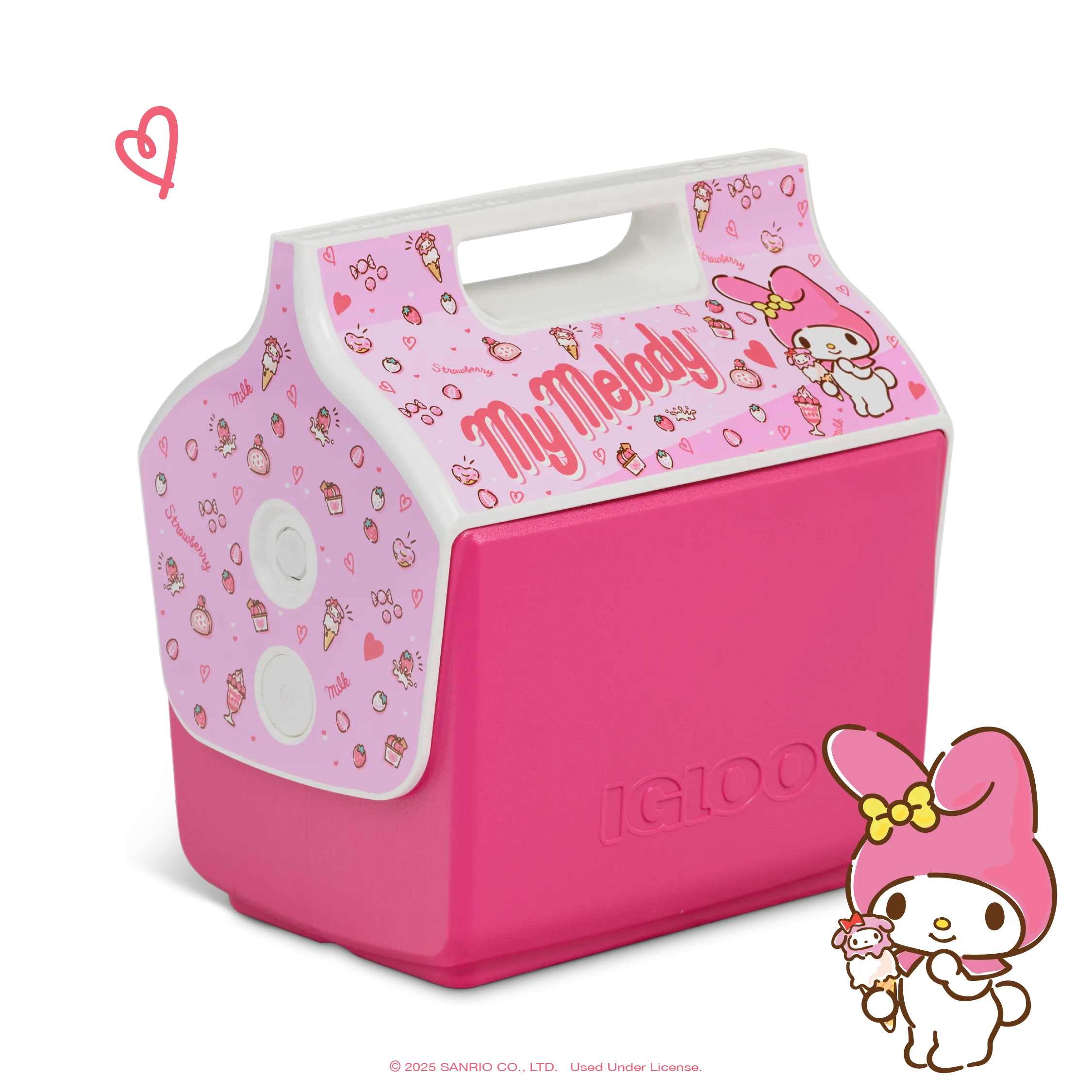 My Melody x Igloo 50th Anniversary Little Playmate 7 Qt Cooler SANRIO