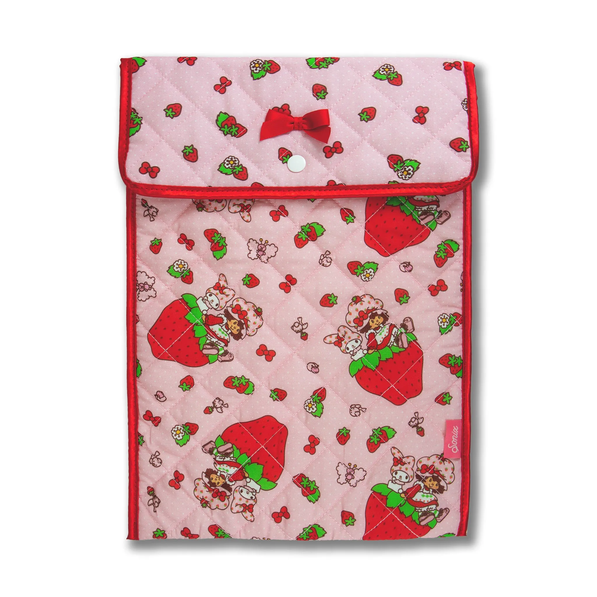 My Melody x Strawberry Shortcake Quilted Laptop Sleeve SANRIO