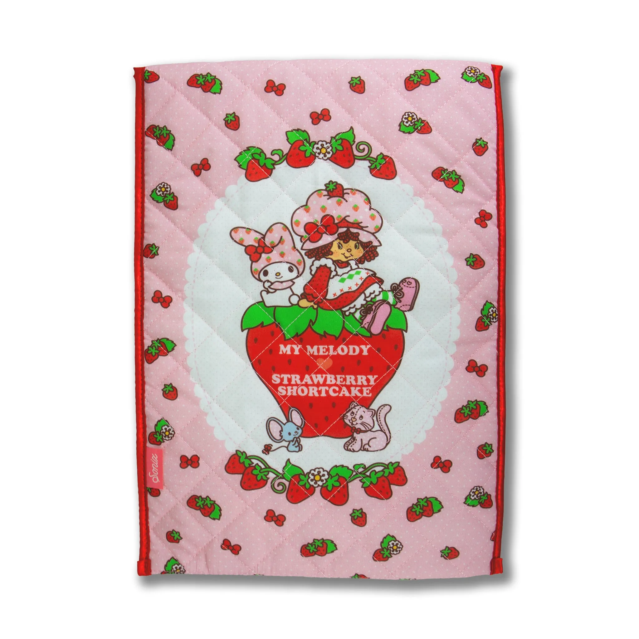 My Melody x Strawberry Shortcake Quilted Laptop Sleeve SANRIO