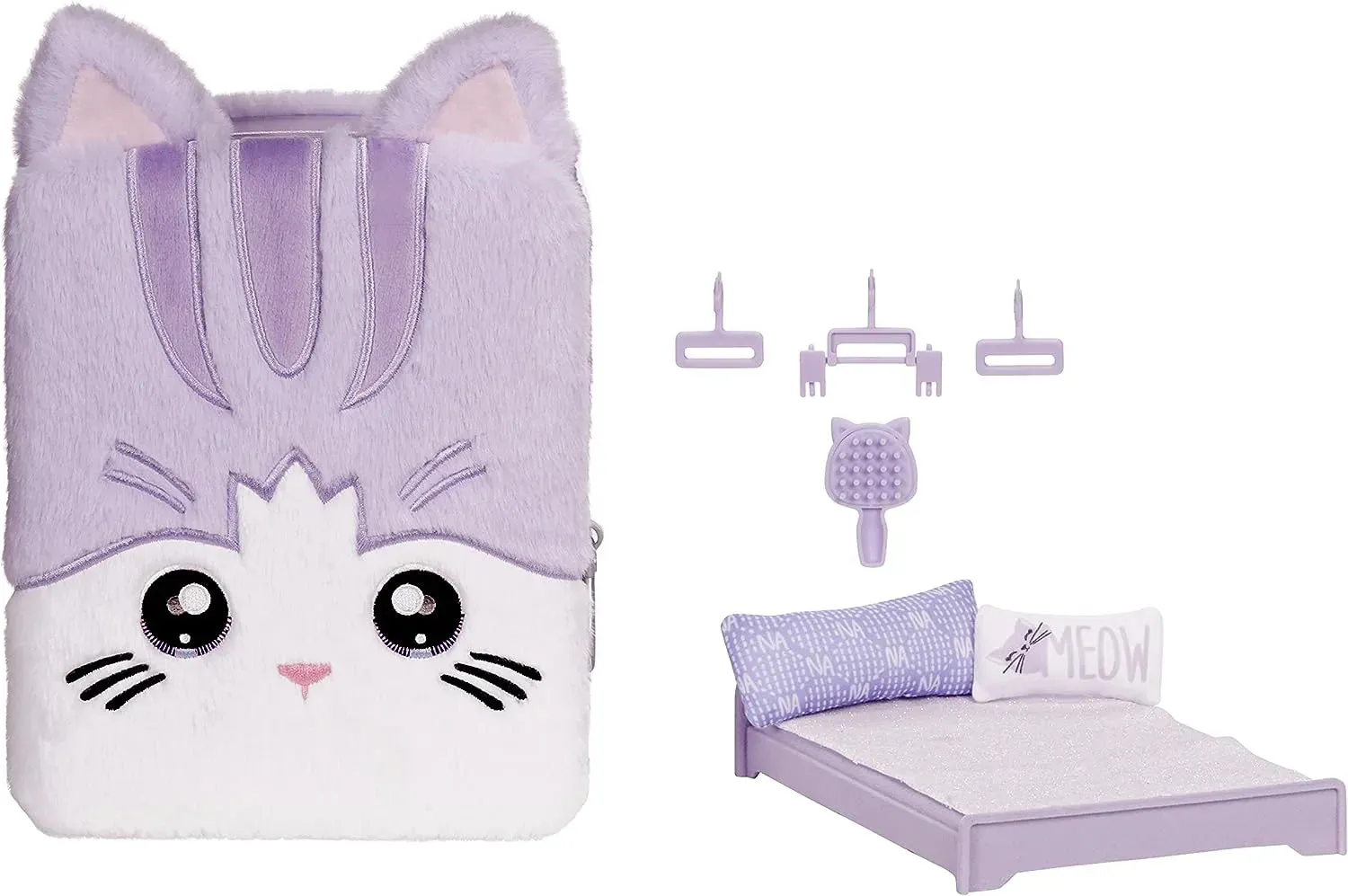Na! Na! Na! Surprise Backpack Lavender Kitty 3-in-1 Bedroom Playset