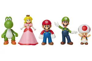 Nintendo Super Mario 6 cm Figure 5 Pack Mario & Friends