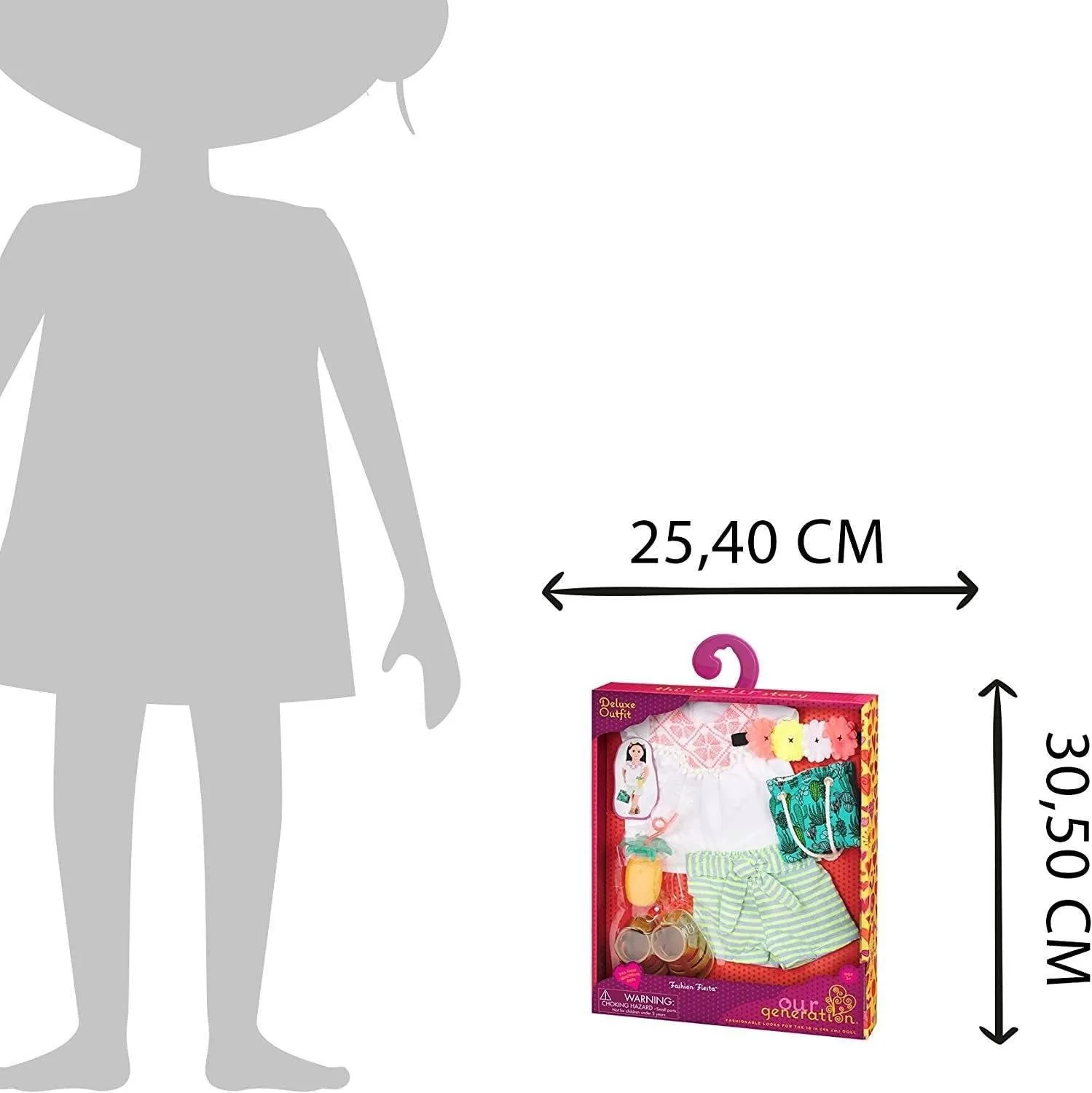 Our Generation BD30294 Dolls Outfit Fashion Fiesta Deluxe Set for 18 Inch Doll