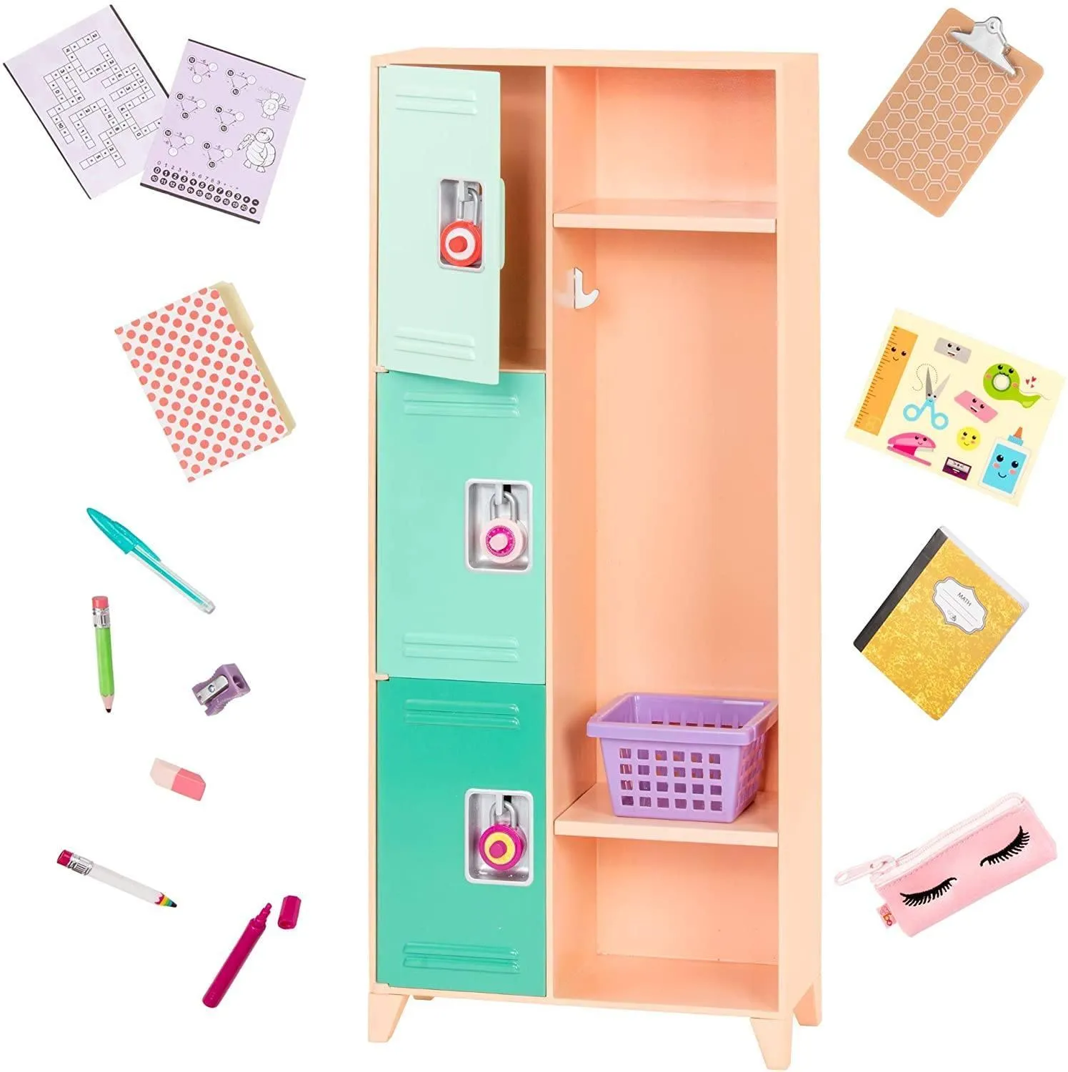 Our Generation Classroom Cool Locker Set