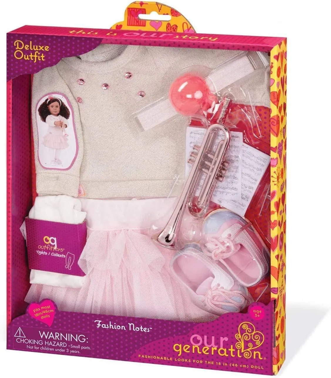 Our Generation Deluxe Clothing - Music Costume with Trumpet