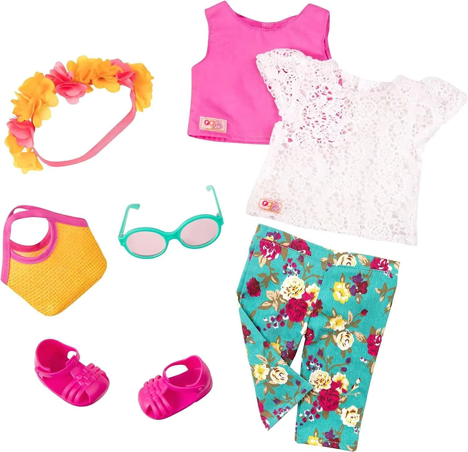 Our Generation Deluxe Doll Clothes - Trousers with Flowers