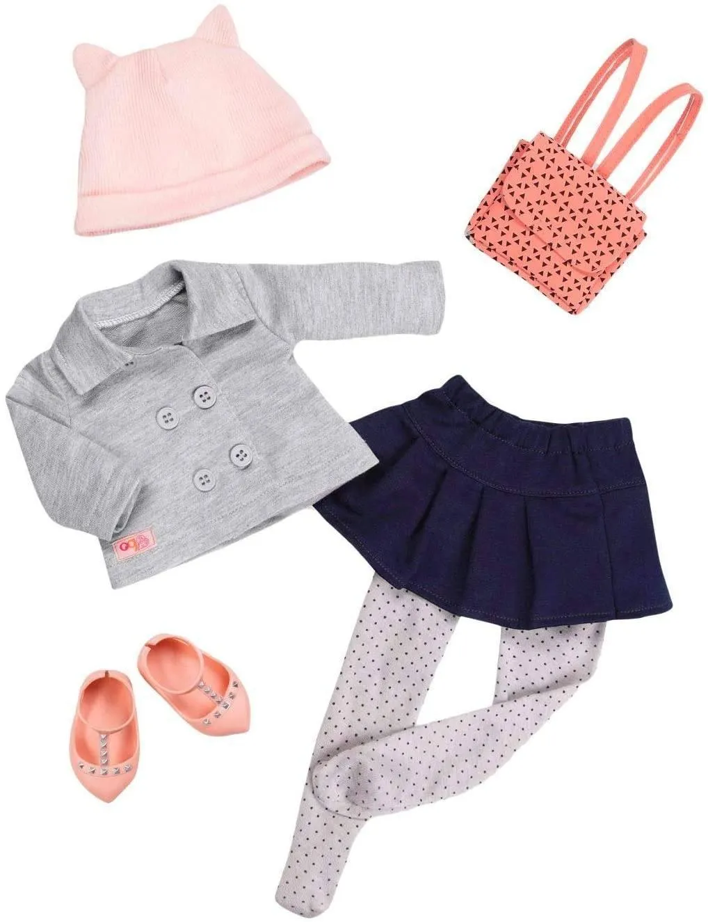 Our Generation Deluxe Doll Outfit - Skirt and Grey Jacket