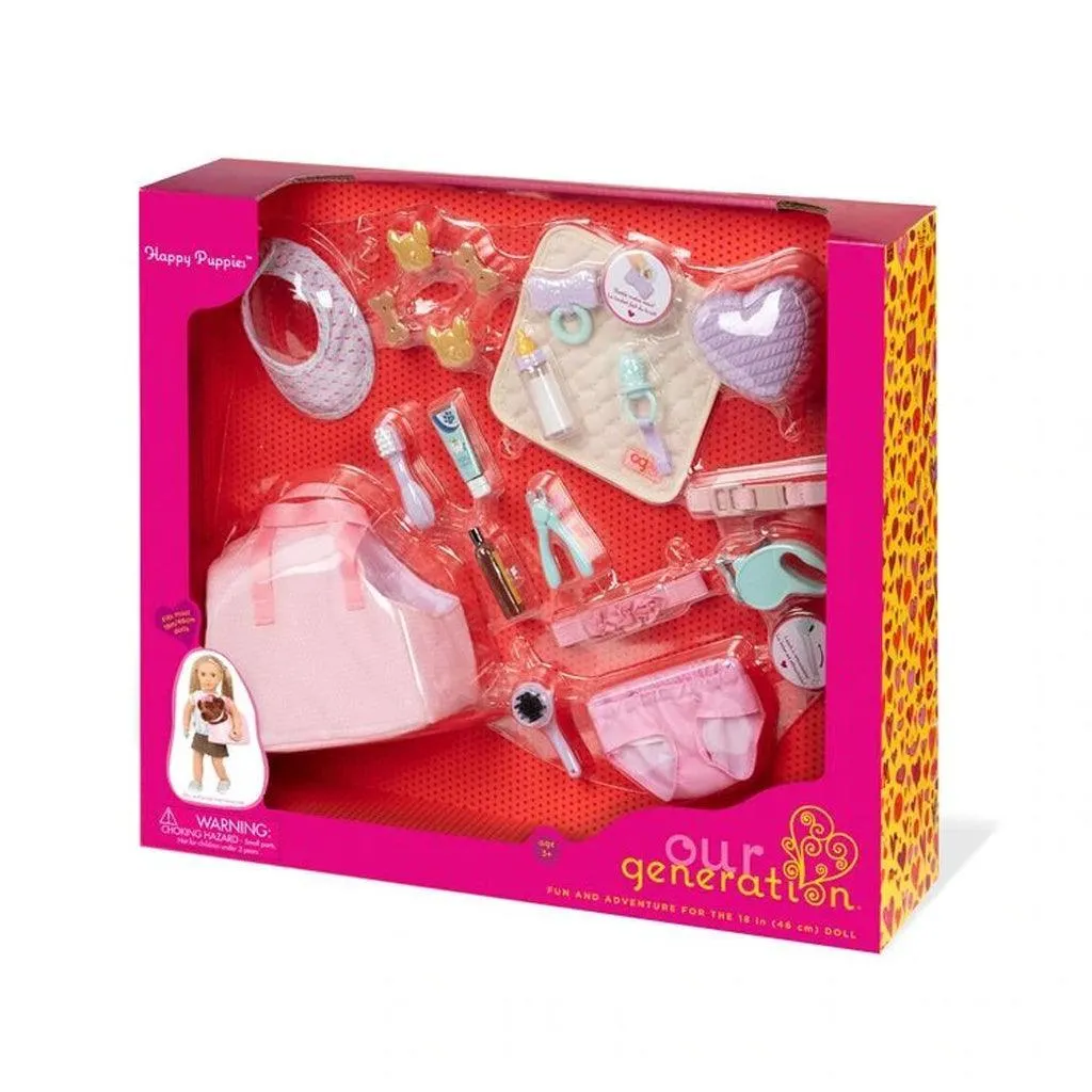 Our Generation Deluxe Pet Care Set - Happy Puppies