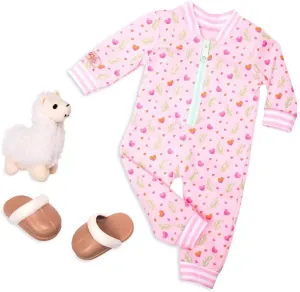 Our Generation Llama Llullabies Pyjamas Outfit for 18-inch Dolls