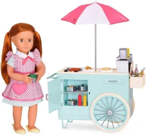 Our Generation Retro Hot Dog Cart and Accessories