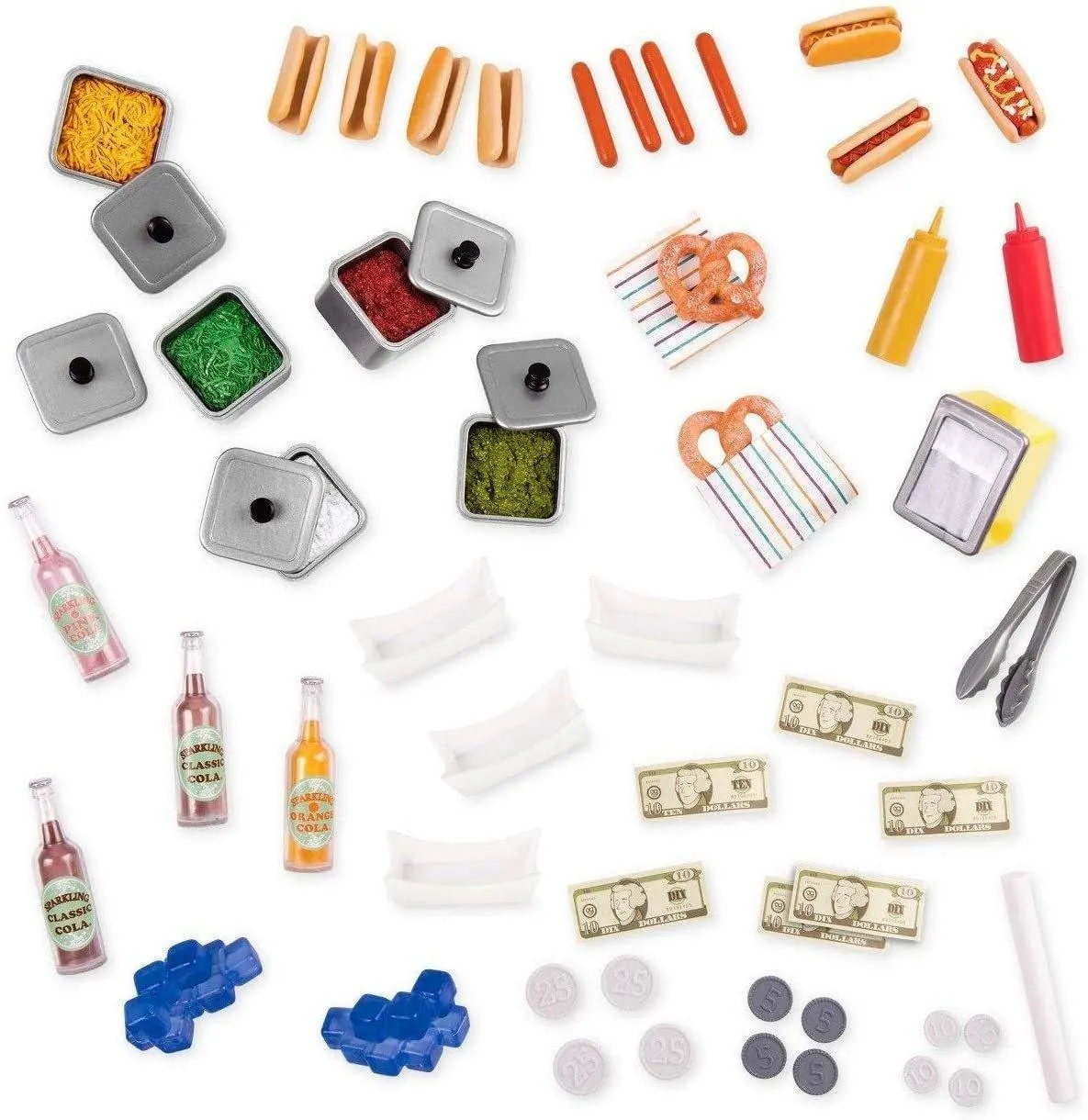 Our Generation Retro Hot Dog Cart and Accessories