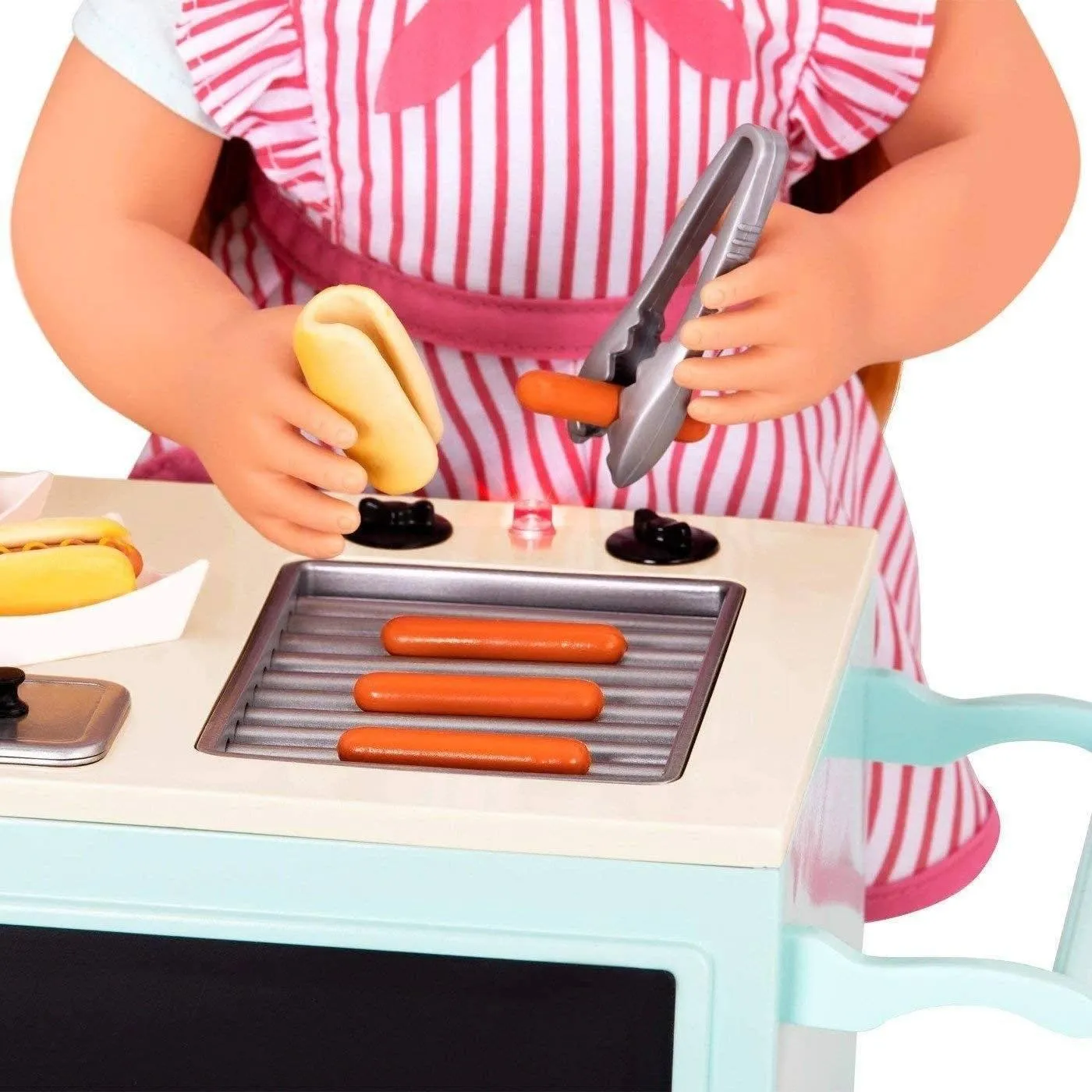 Our Generation Retro Hot Dog Cart and Accessories