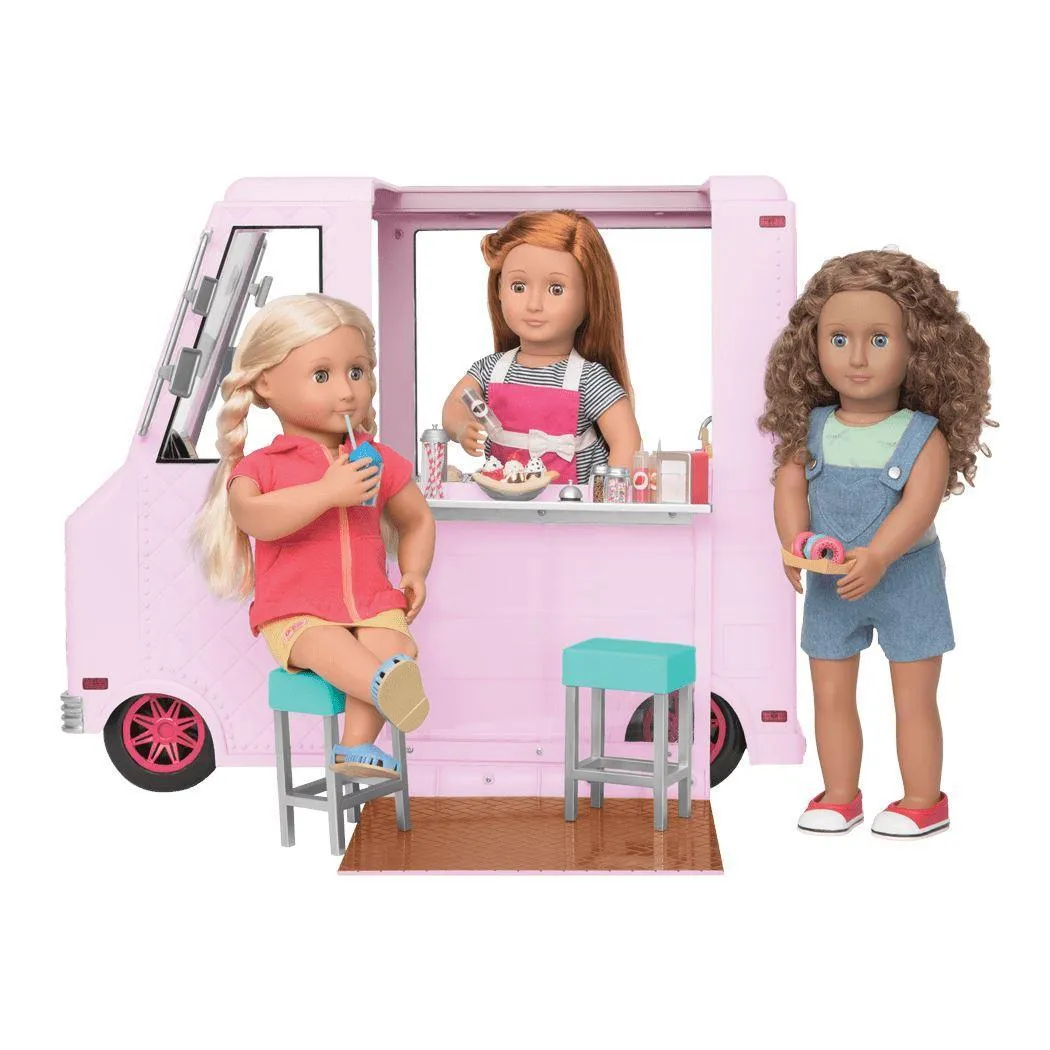 Our Generation Sweet Stop Ice Cream Truck - Pink