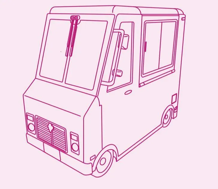 Our Generation Sweet Stop Ice Cream Truck - Pink