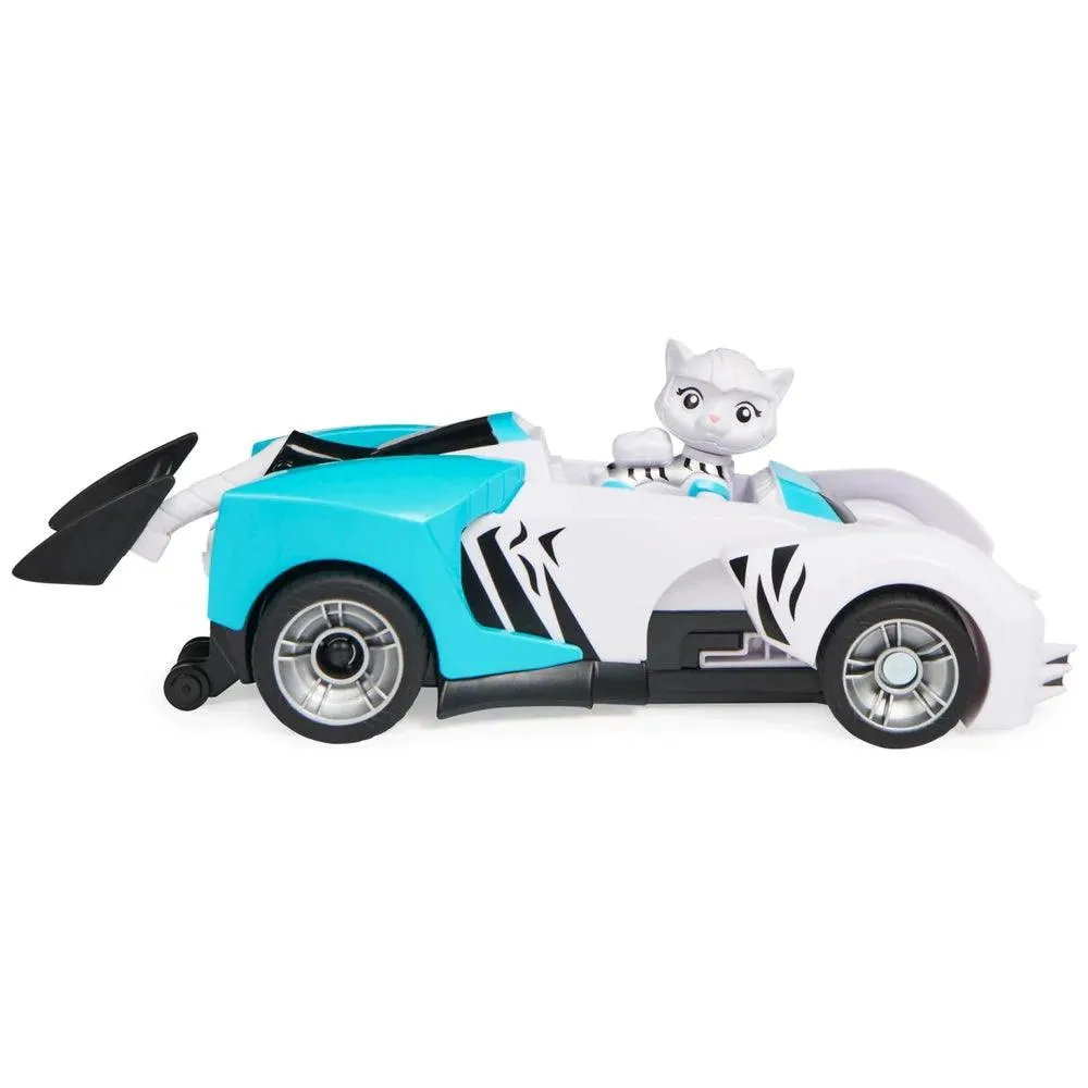 PAW Patrol, Cat Pack, Rorys Transforming Toy Car with Collectible Action Figure