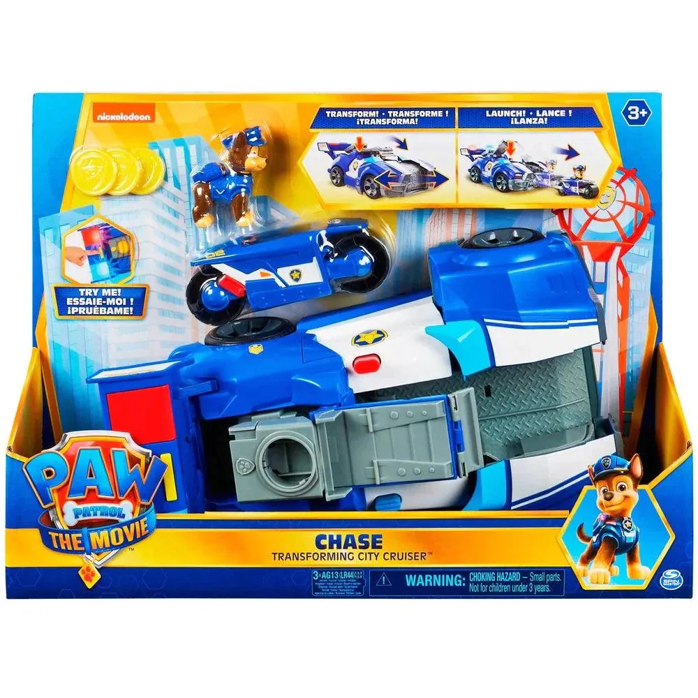 PAW Patrol Chases 2-in-1 Transforming Movie City Cruiser