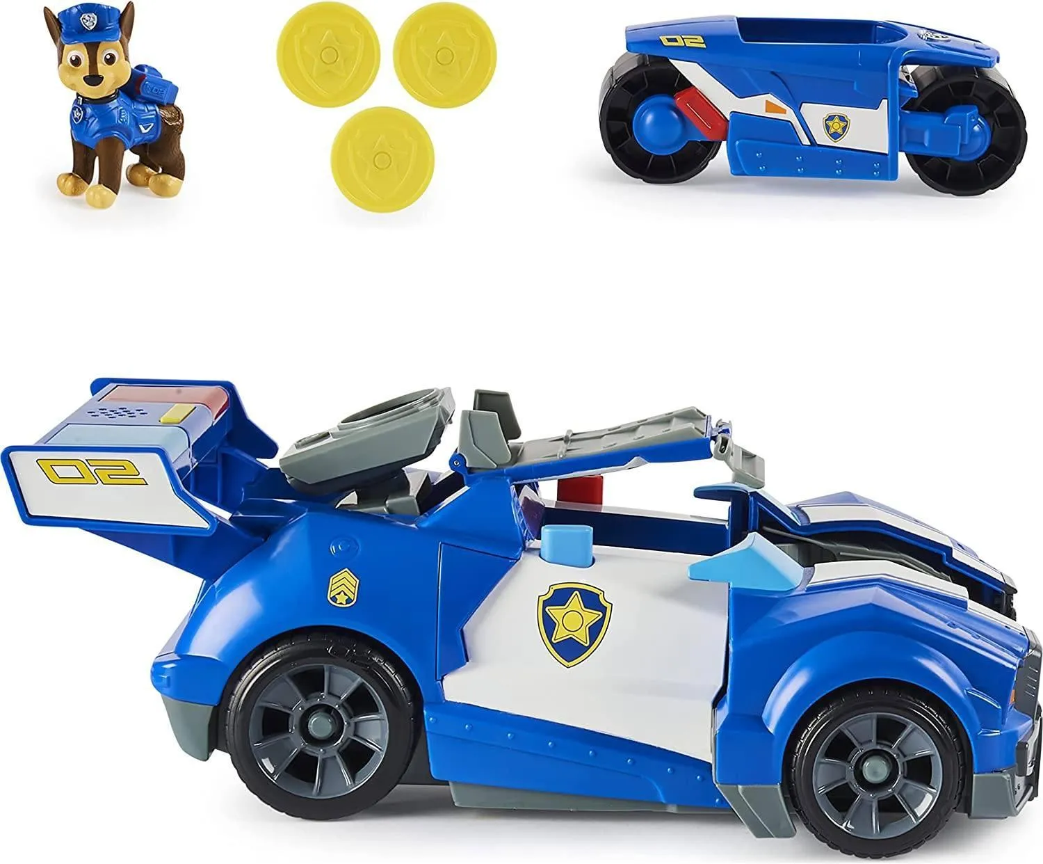 PAW Patrol Chases 2-in-1 Transforming Movie City Cruiser