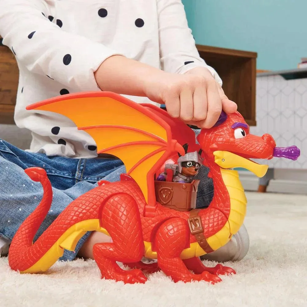 PAW Patrol Rescue Knights Sparks the Dragon with Super Wings and Pup Claw