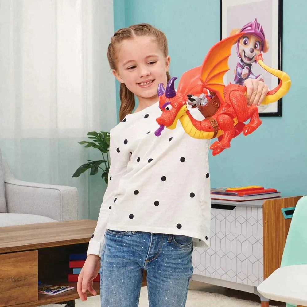 PAW Patrol Rescue Knights Sparks the Dragon with Super Wings and Pup Claw