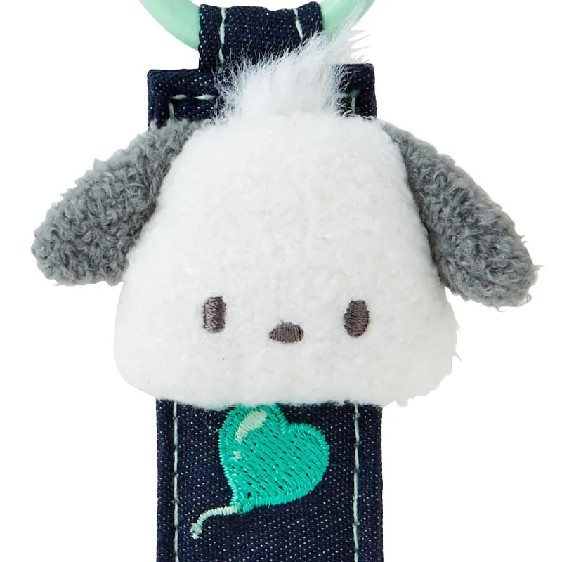 Pochacco Logo Keychain (Denim Patch Series) SANRIO