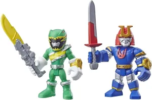 Power Rangers Playskool Heroes Figurines Green Ranger and Ninjor 2-pack