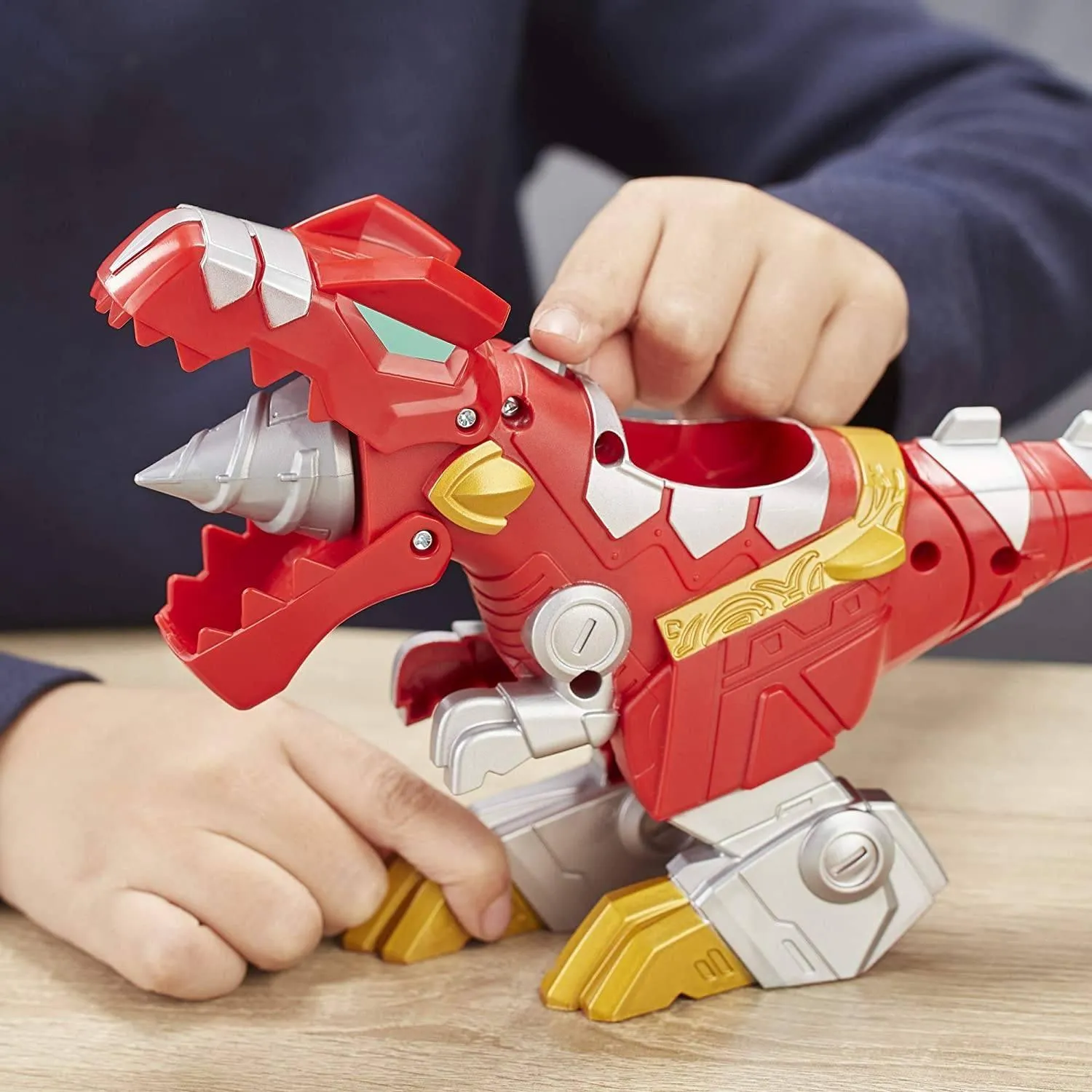 Power Rangers Playskool Heroes Red Ranger & T-Rex Zord 2-Pack
