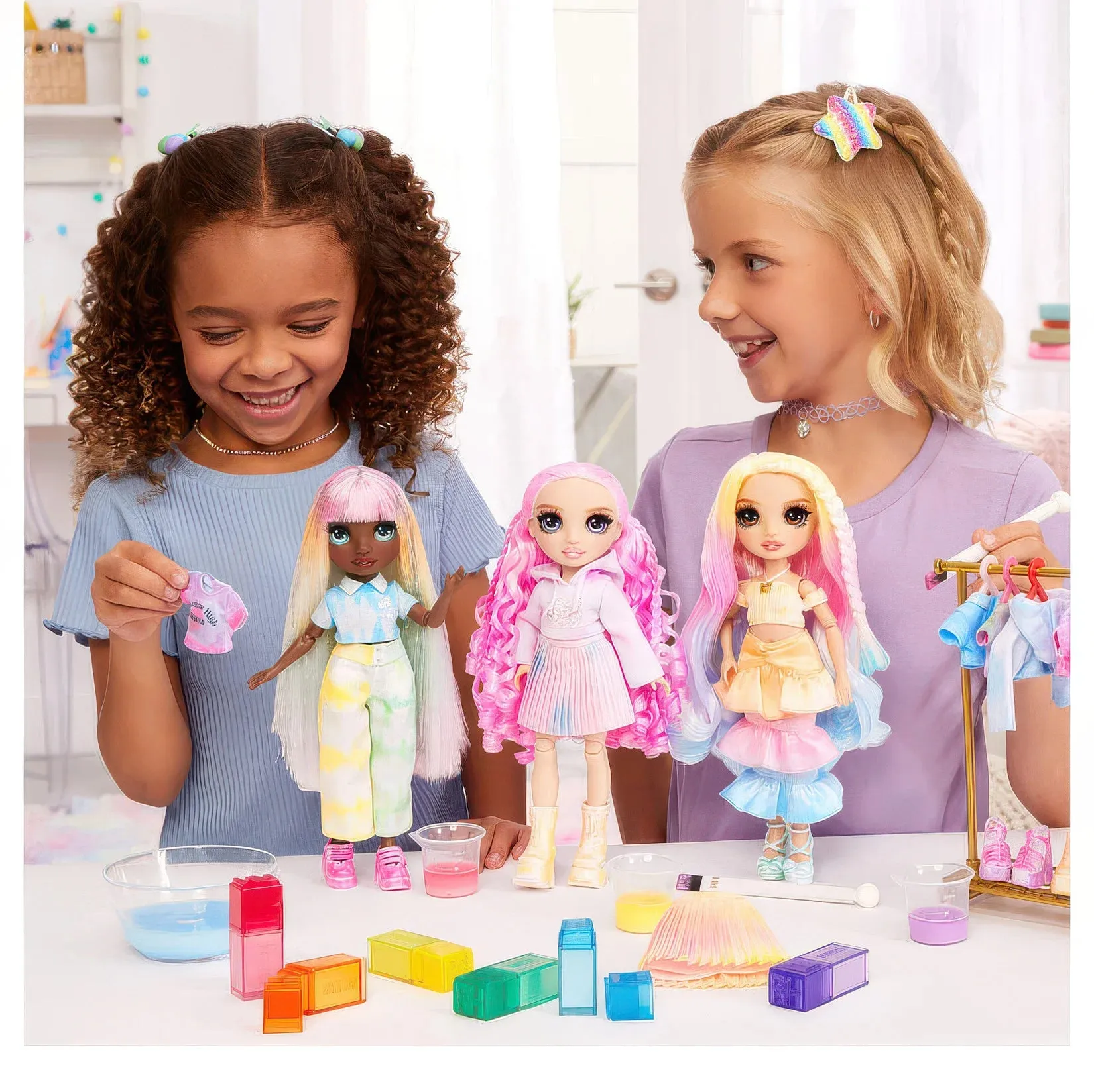 Rainbow High Watercolour & Create Fashion DIY Doll - Brown Eyes