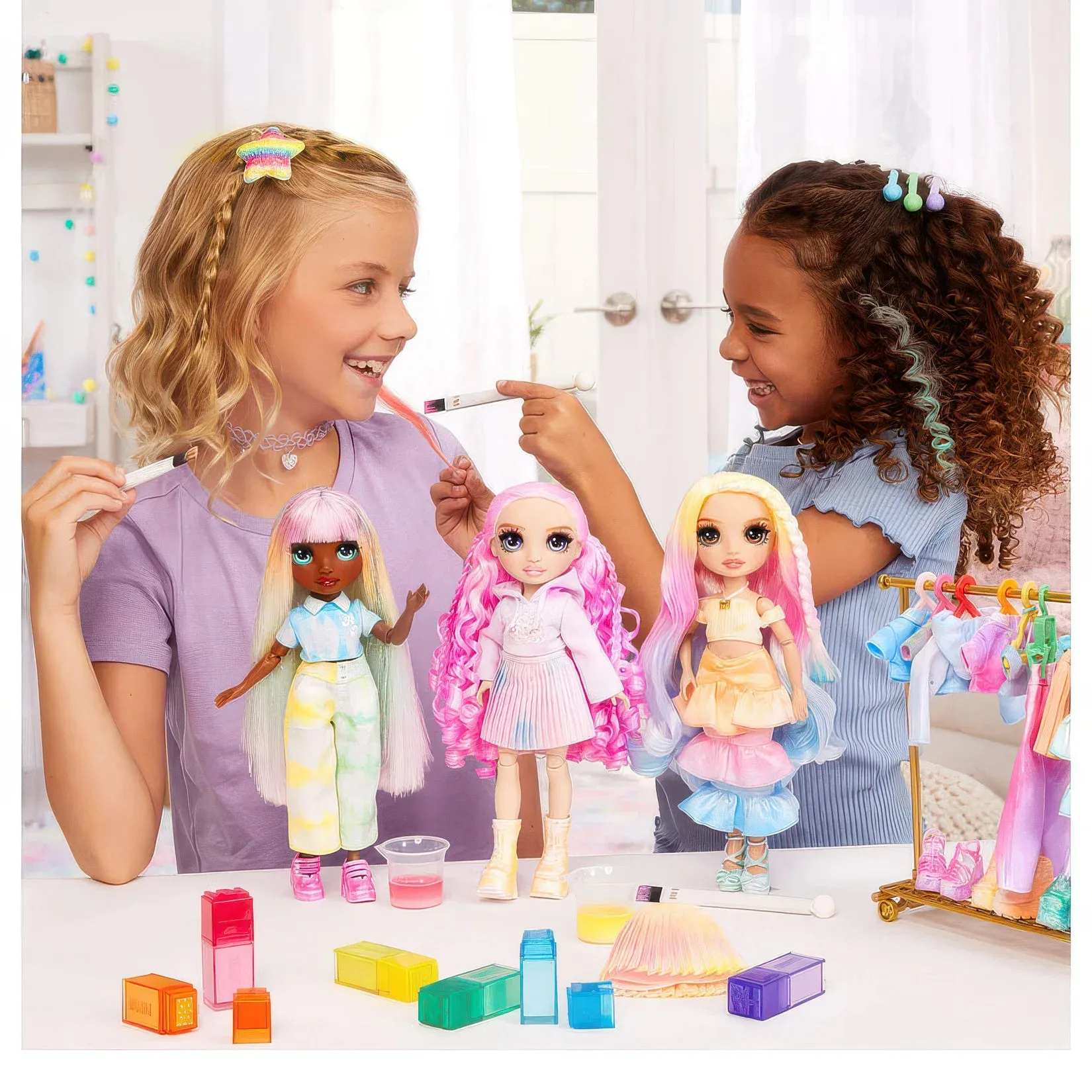Rainbow High Watercolour & Create Fashion DIY Doll - Brown Eyes
