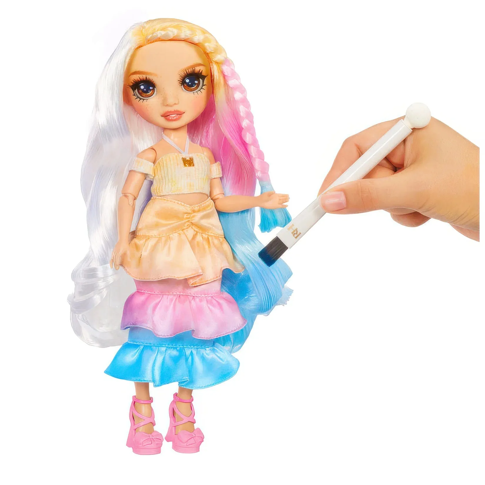 Rainbow High Watercolour & Create Fashion DIY Doll - Brown Eyes