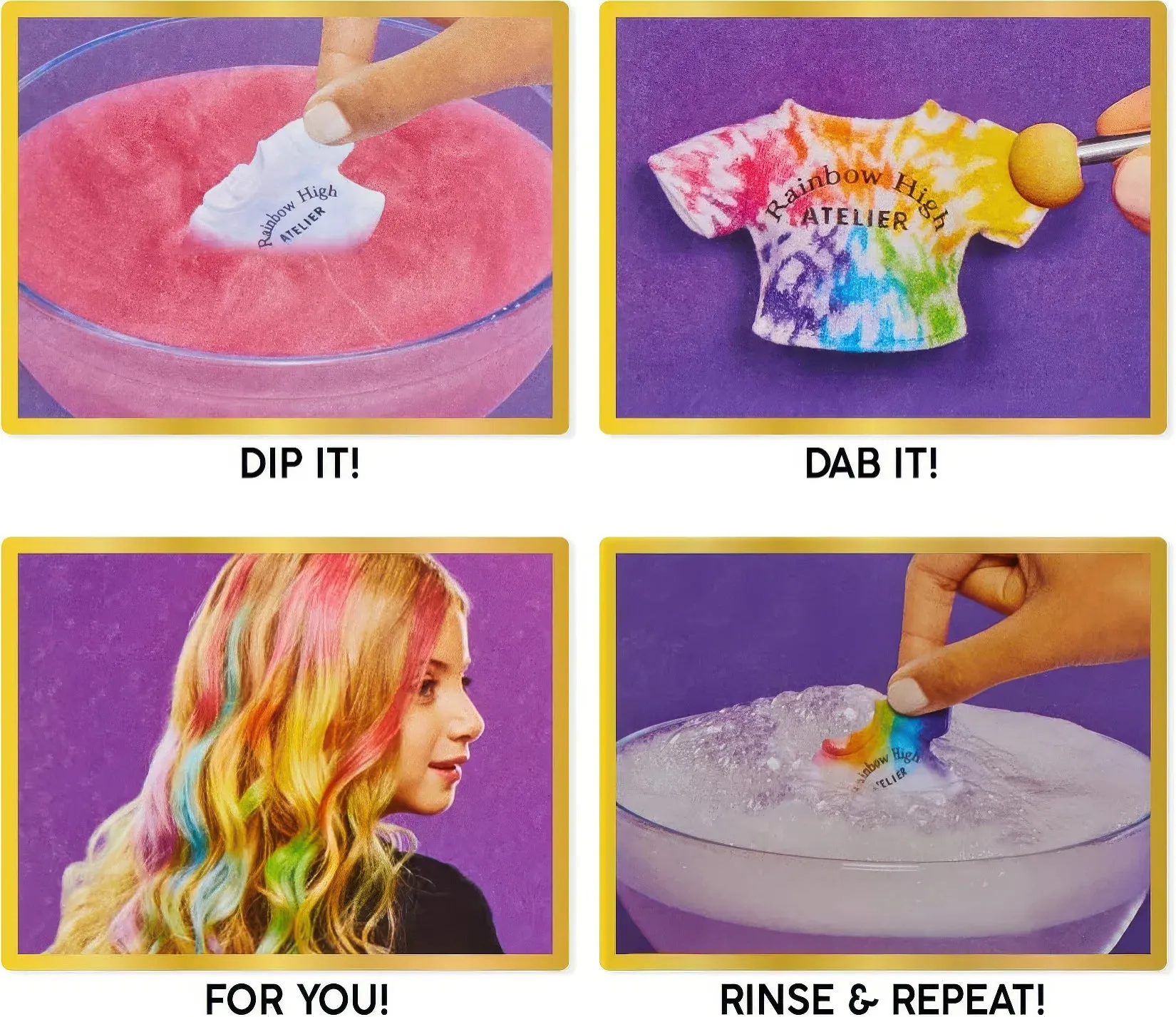 Rainbow High Watercolour & Create Fashion DIY Doll - Brown Eyes
