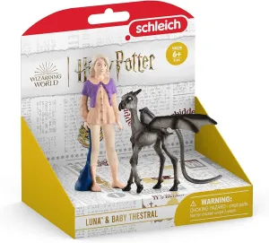 Schleich 42636 Harry Potter Luna Lovegood & Baby Thestral Figure Set