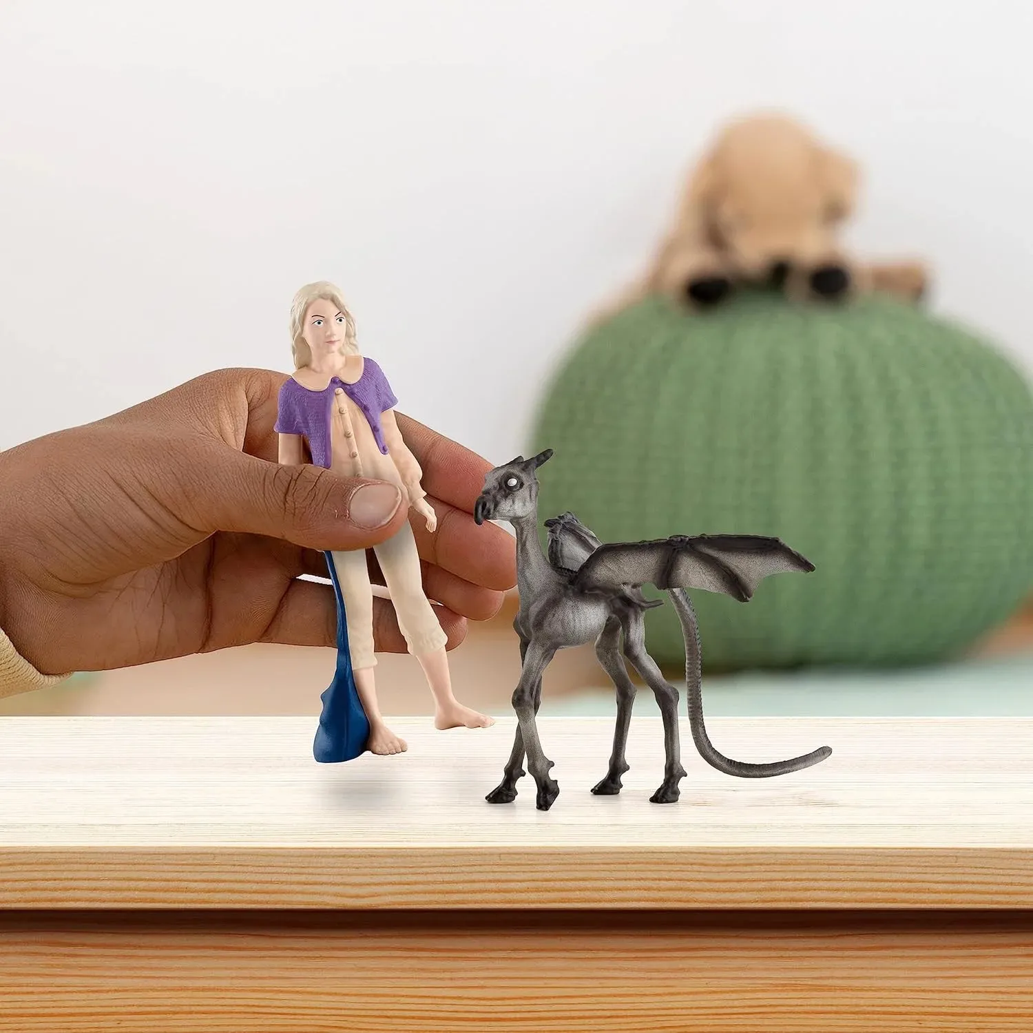 Schleich 42636 Harry Potter Luna Lovegood & Baby Thestral Figure Set