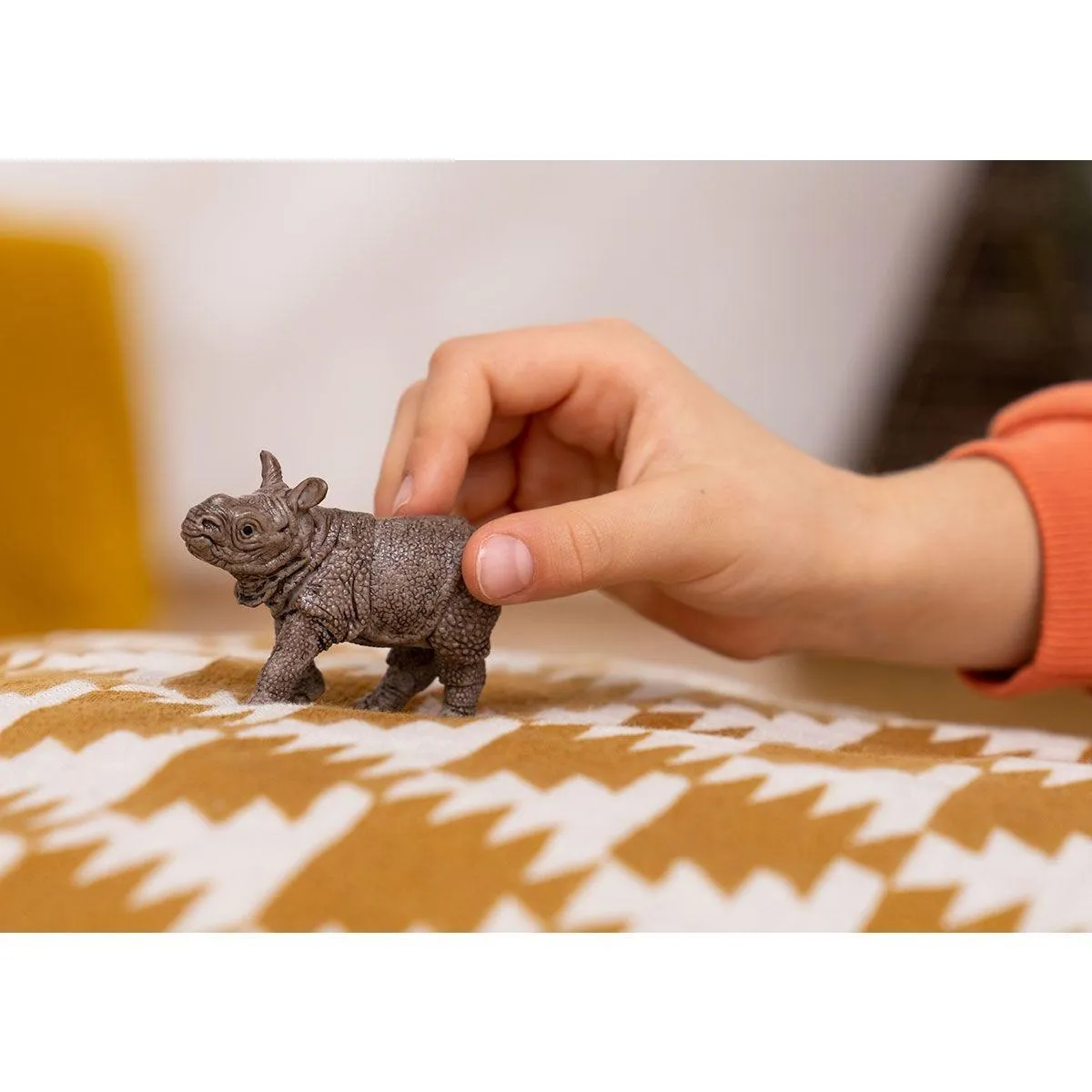 SCHLEICH Indian Rhinoceros Baby Figure