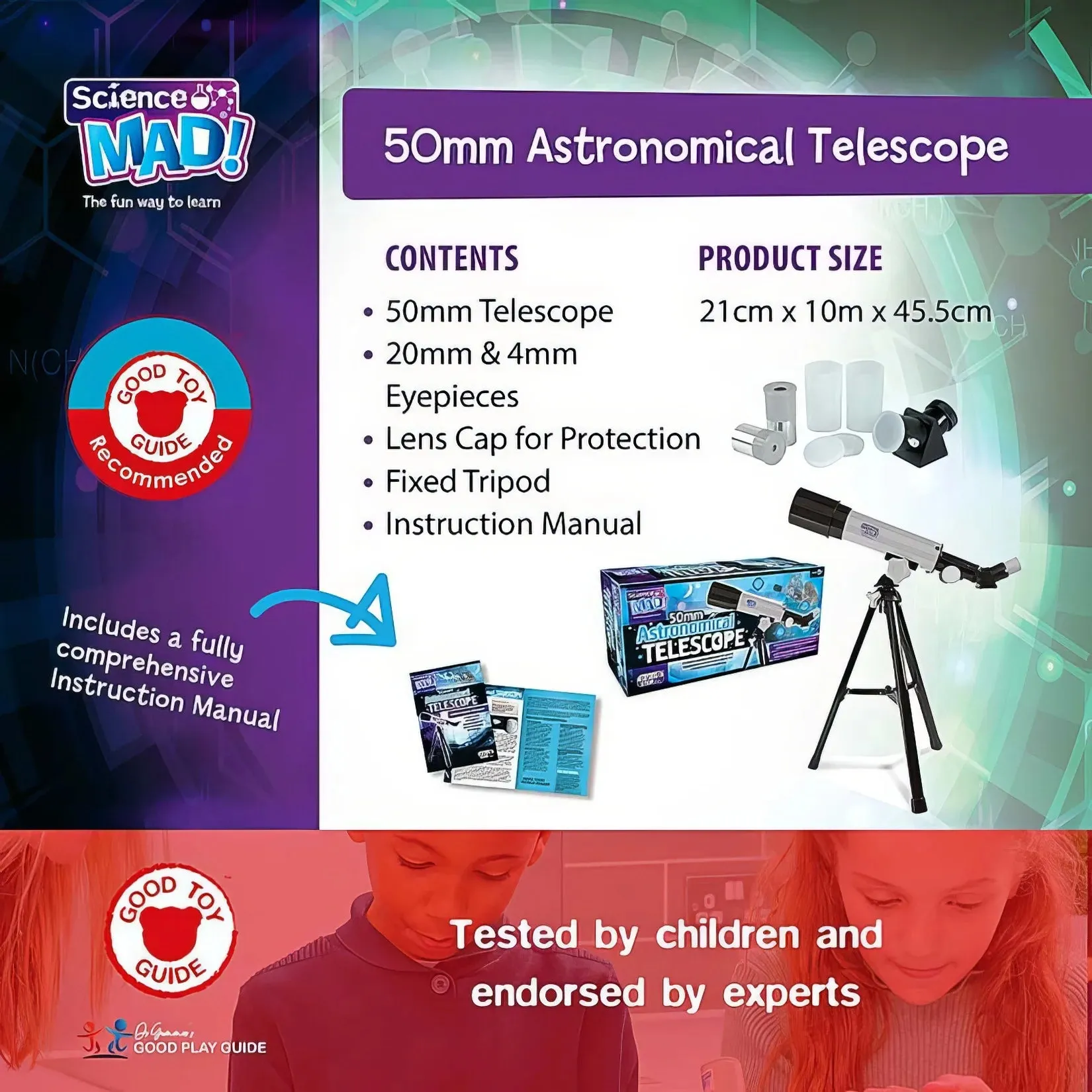 Science Mad 50mm Astronomical Telescope