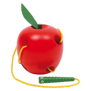 Small Foot Wooden Threading Apple Game